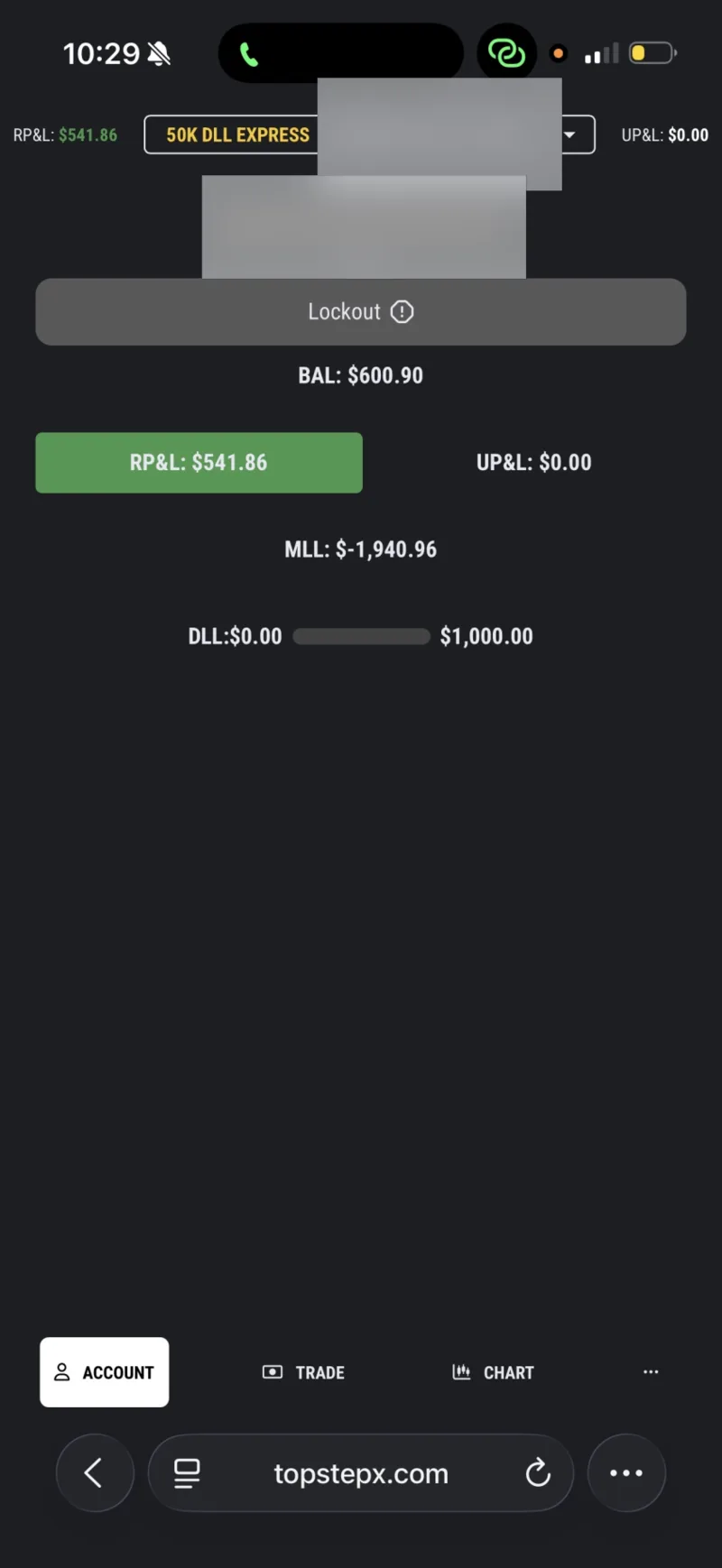 Member result shared in the community — redacted to protect privacy